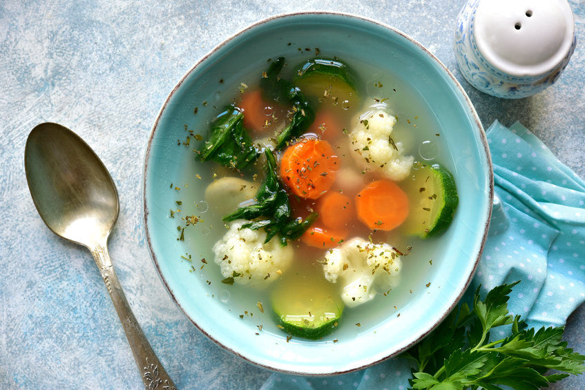 soupe  pour bébé aux légumes 